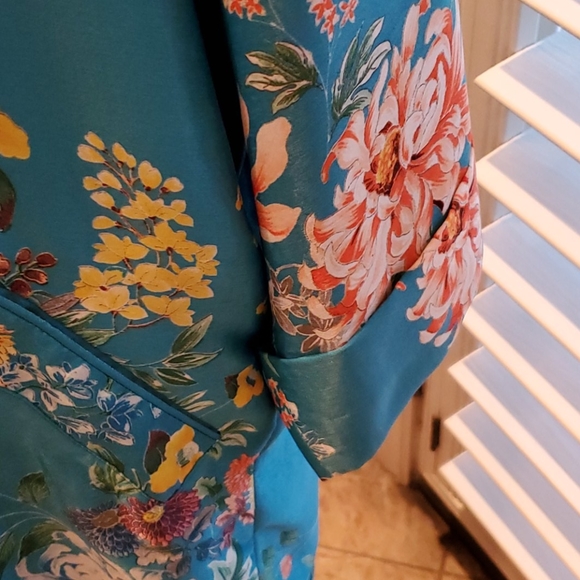 Turquoise blue caftan - Picture 3 of 6